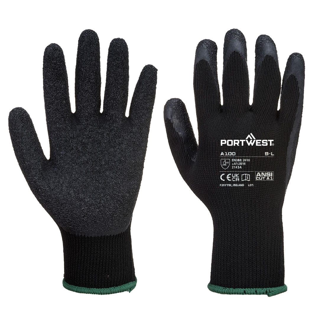 Grip 10 Latex Glove in Black