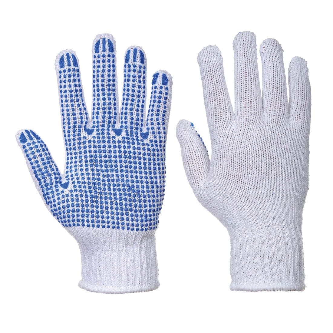 Liner 7 PVC Polka Dot Glove in White/Blue