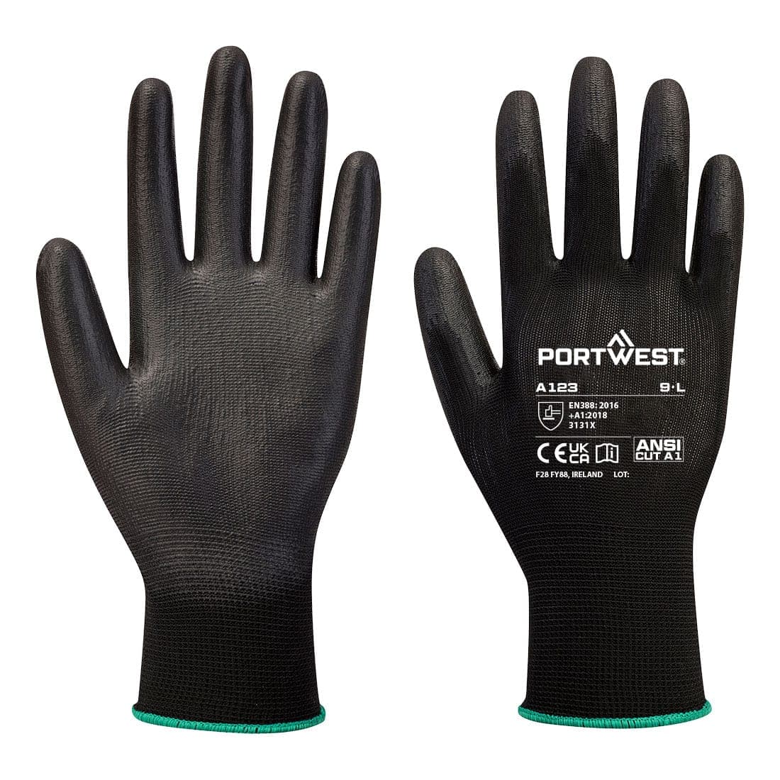 Grip 13 PU Latex Free Glove (144 pairs) in Black