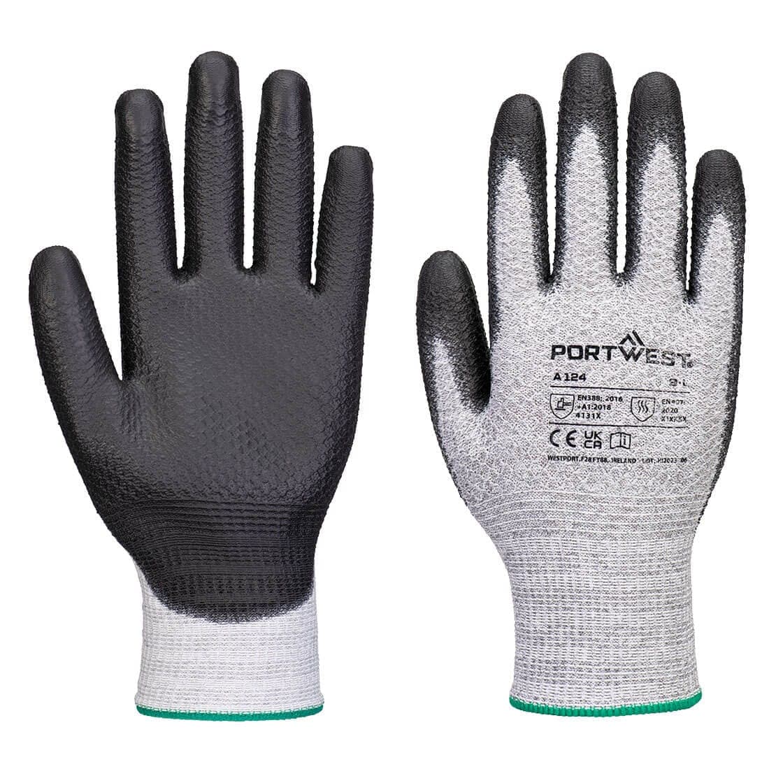 Grip 13 PU Diamond Knit Glove (Pk12) in Grey/Black
