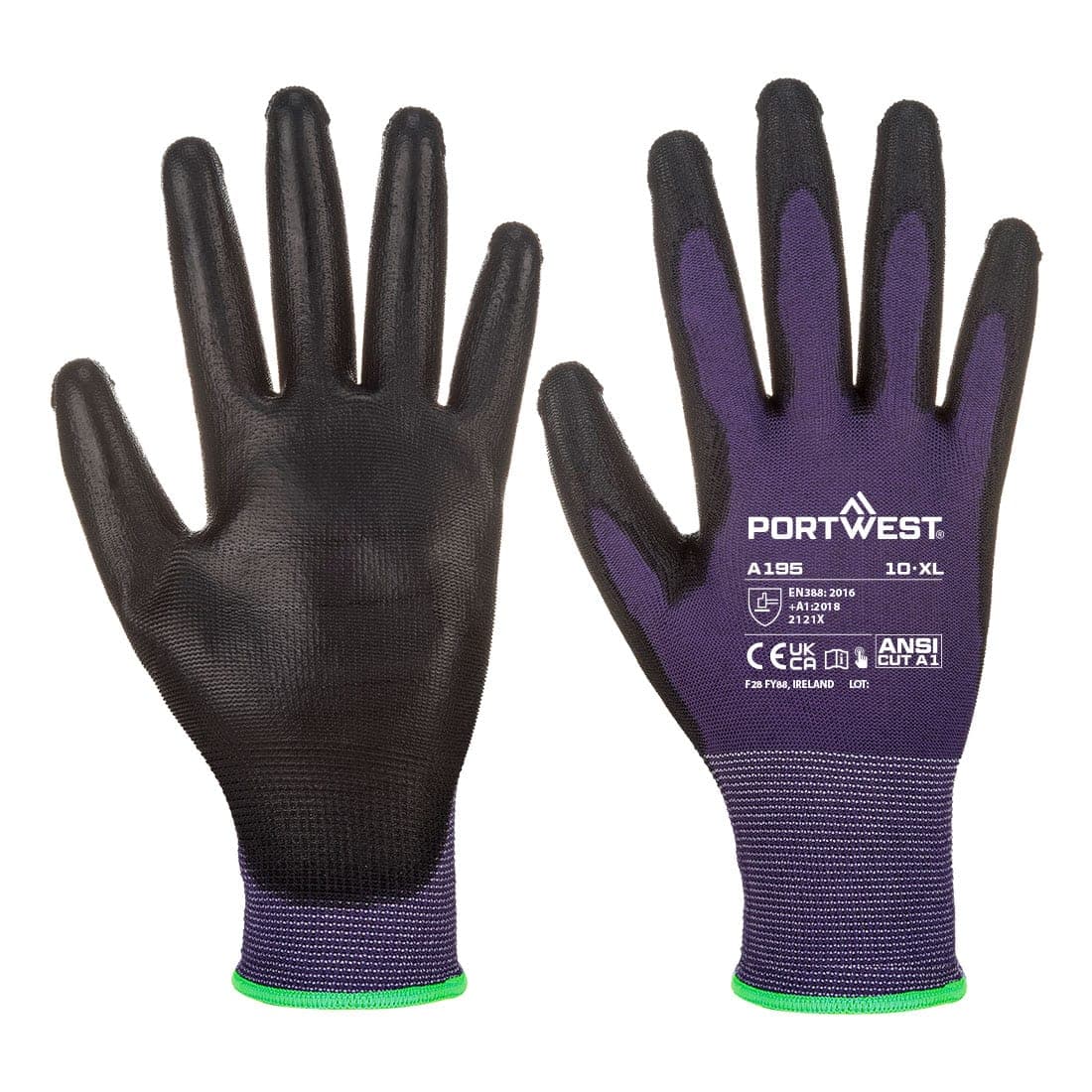 Grip 13 PU Touchscreen Glove in Black