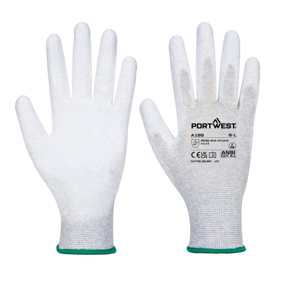 ESD 13 PU Palm Essential Multipack (Pk12) in Grey