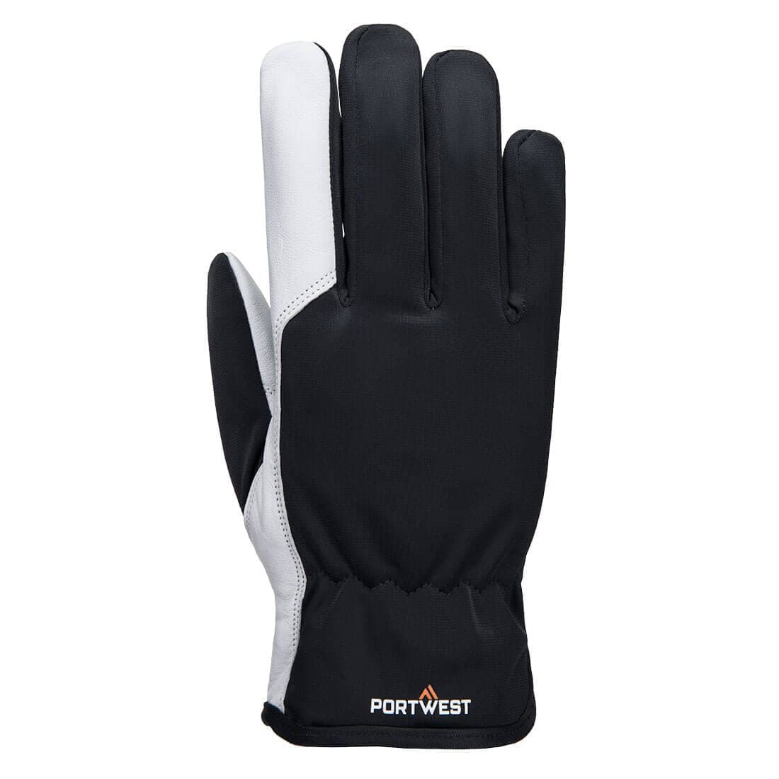 Mechanic 120 Leather Palm Lined Glove in Grey