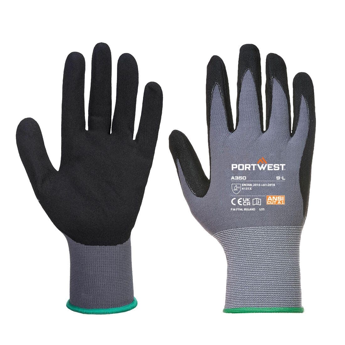 Grip 15 Nitrile Sandy Glove in Black