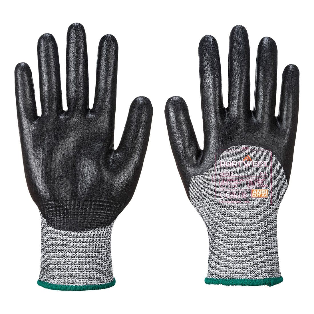 Cut D13 3/4 Nitrile Foam Glove in Black