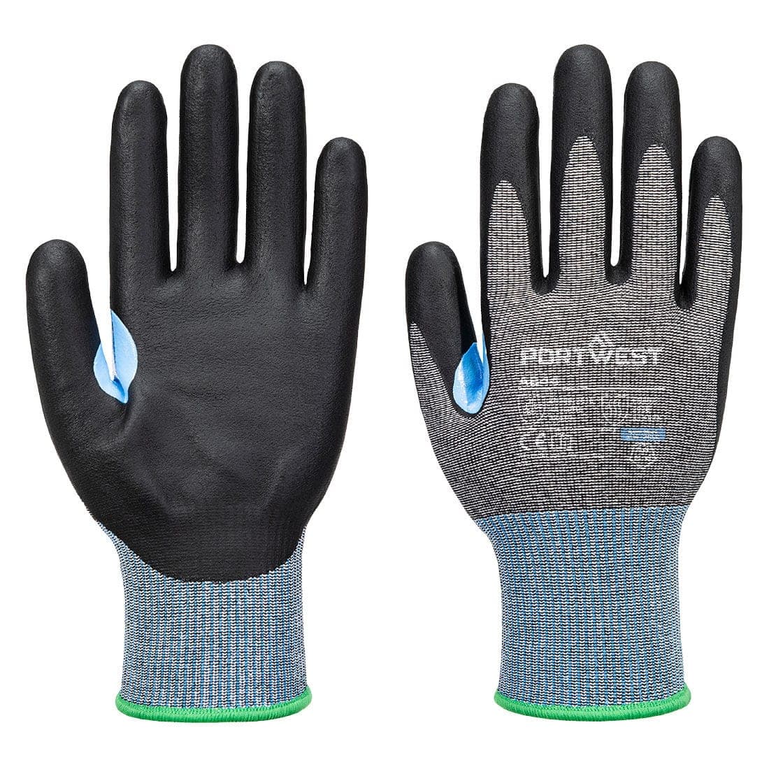 CS Cut D15 Nitrile Glove in Grey/Black