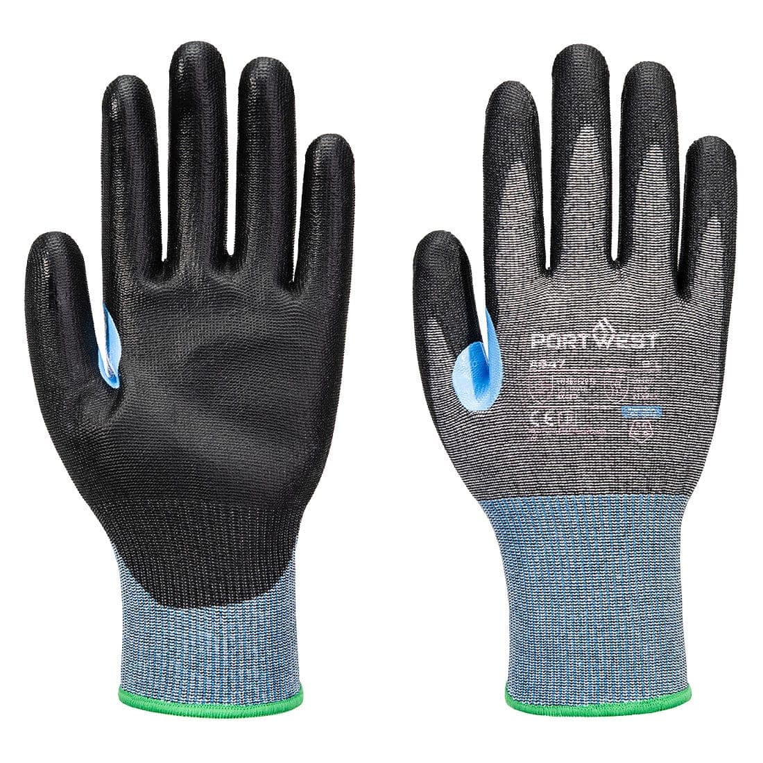 CS Cut D15 PU Glove in Grey/Black