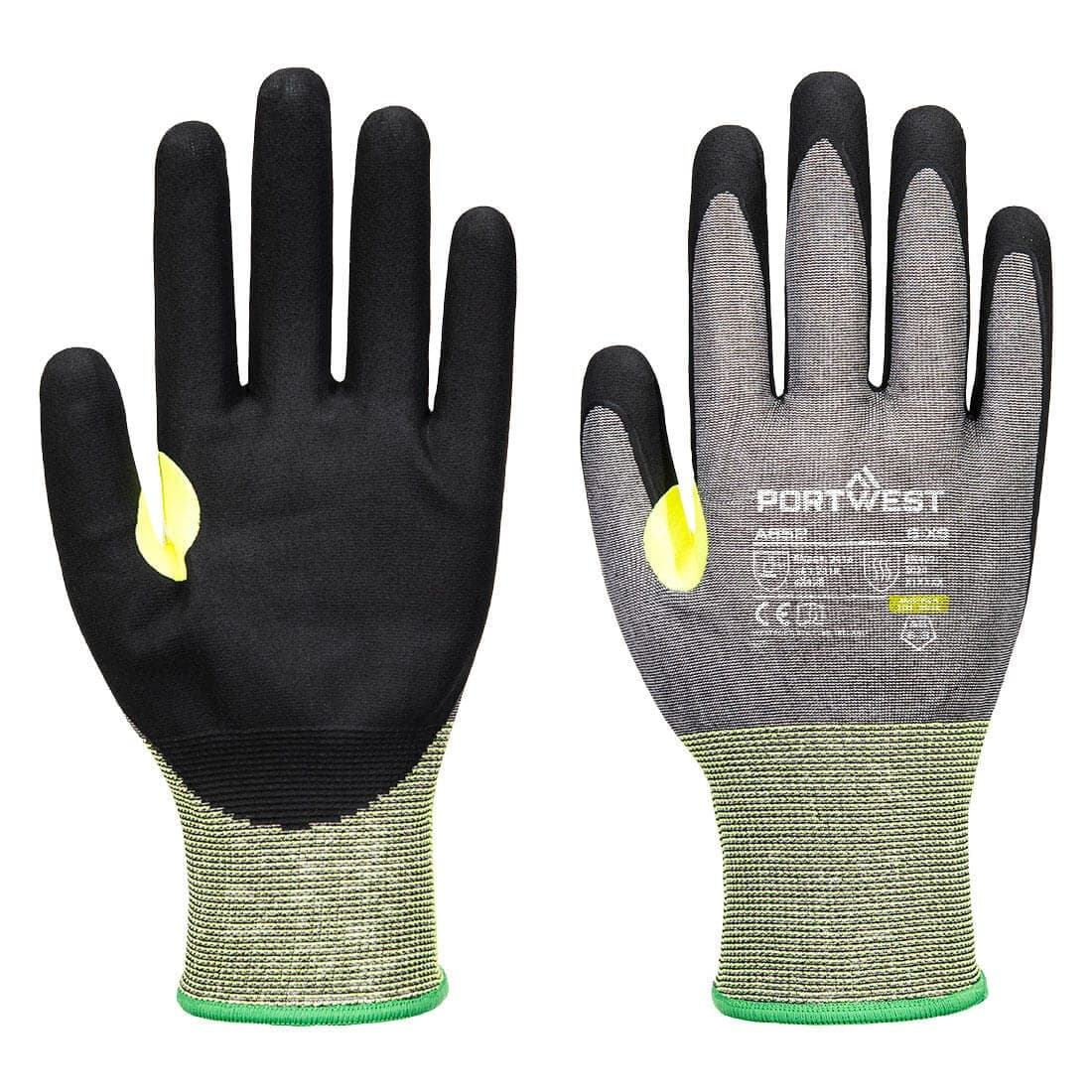 CS Cut E21 Nitrile Glove in Grey/Black