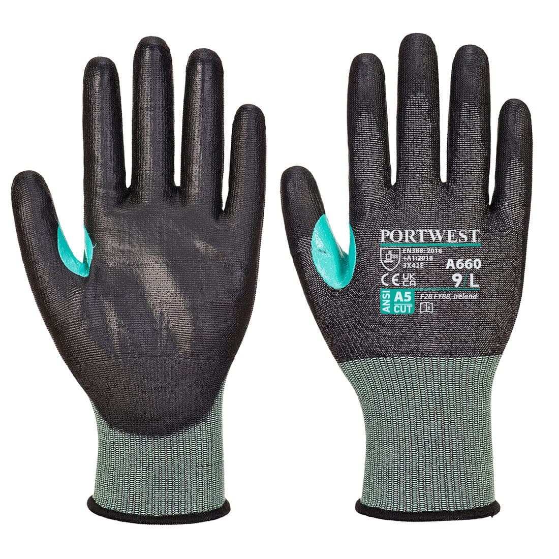 CS Cut E18 PU Glove in Black