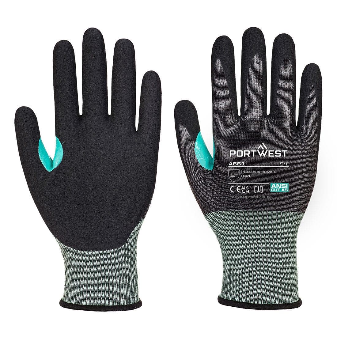 CS Cut E18 Nitrile Glove in Black