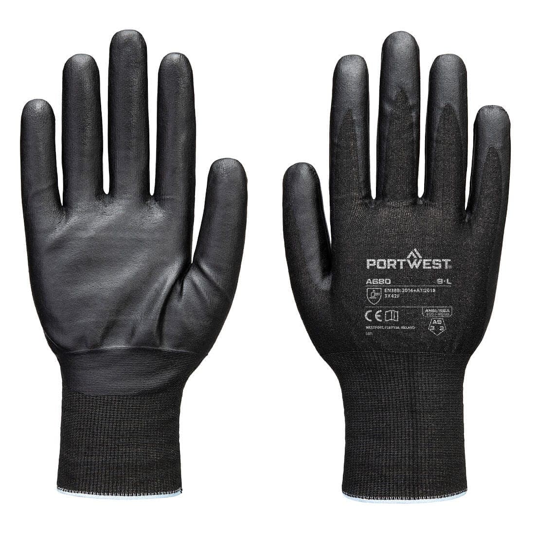 Cut F21 Nitrile Tungsten Glove A9 in Black