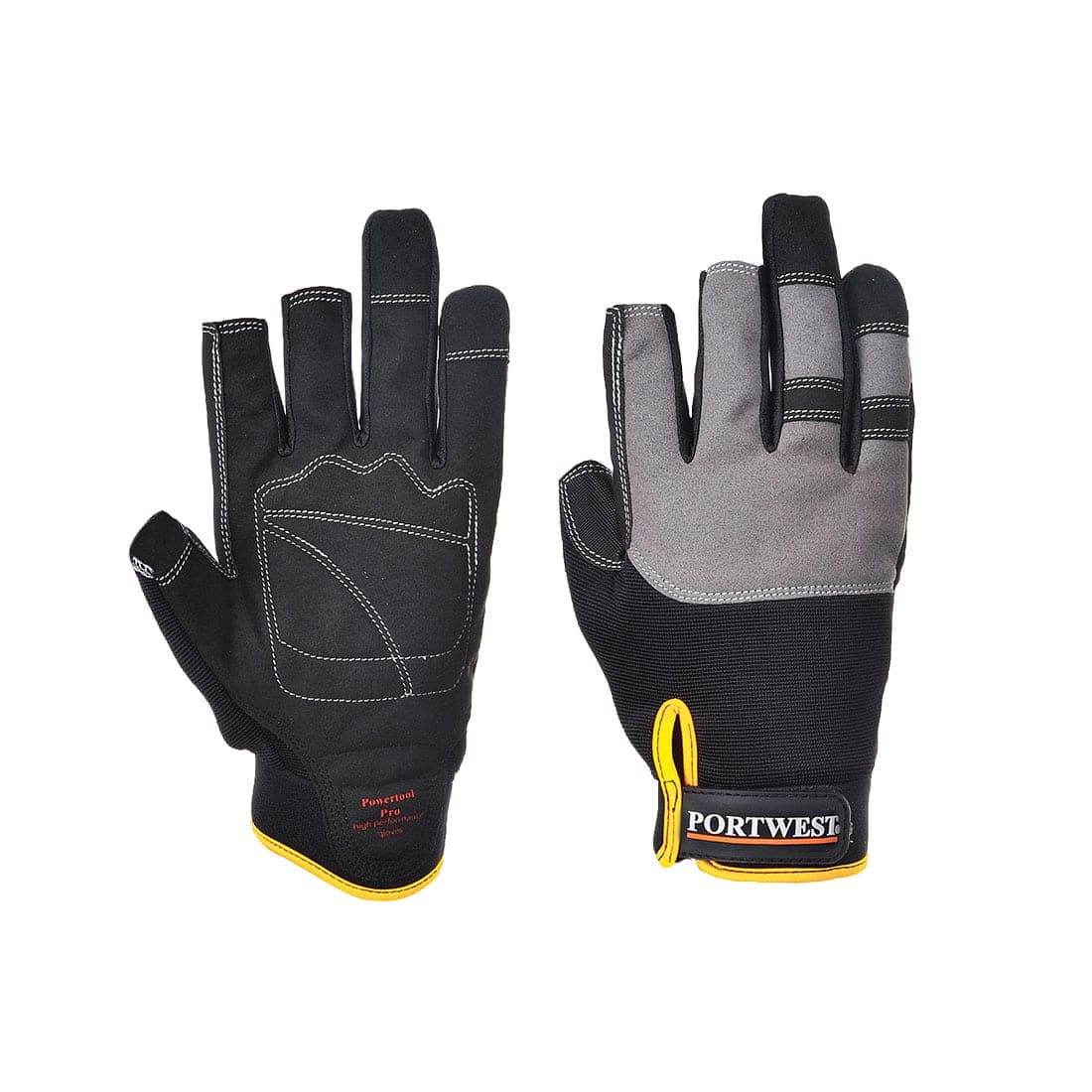 Mechanic 250 Fingerless Glove in Black