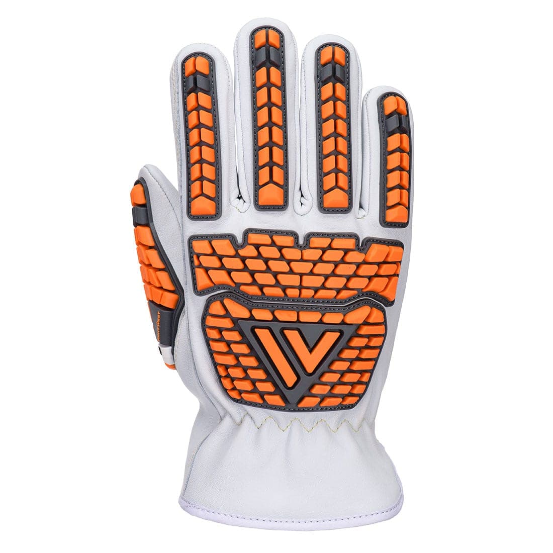 Goat Leather Impact Cold Cut Glove A6 in White