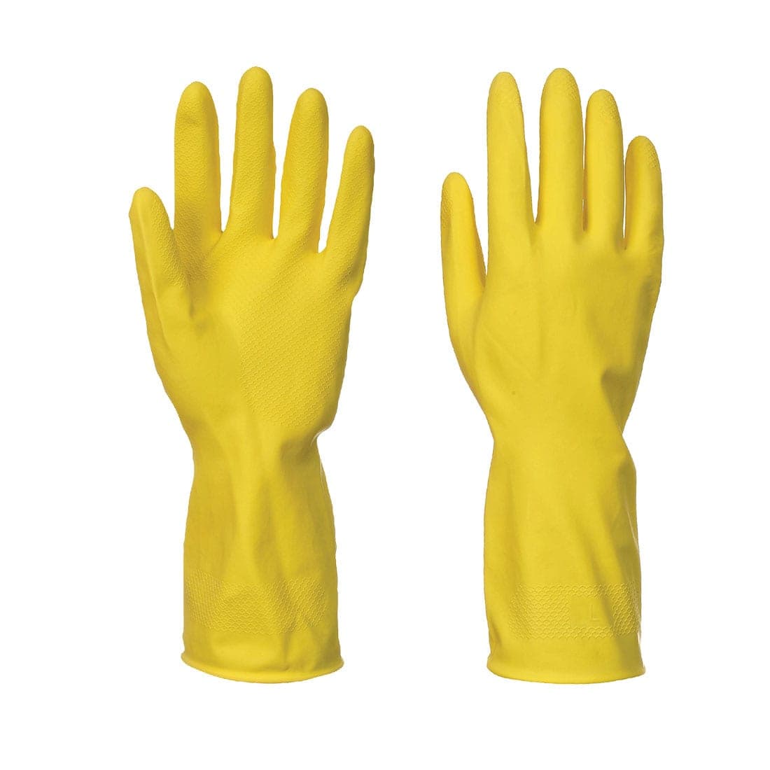 Household Latex Glove Full Box (240 Pairs) in Yellow