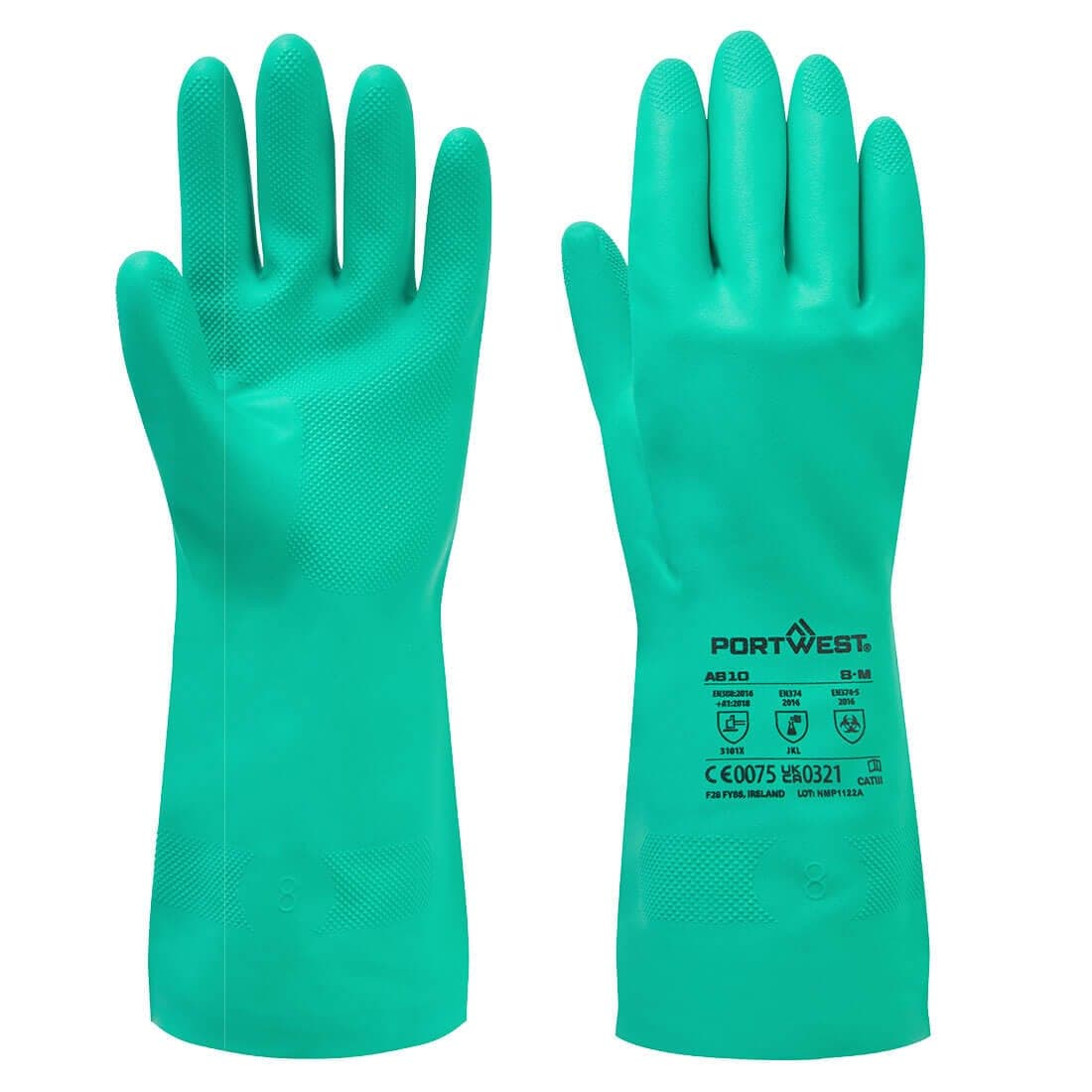 Chem 320 Nitrile Gauntlet in Green