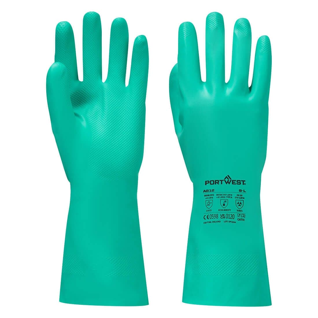 Chem 330 Nitrile Plus Gauntlet in Green