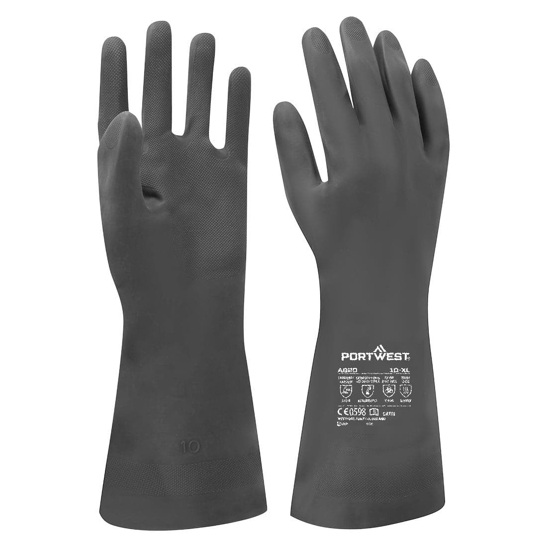 Chem 380 Neoprene Gauntlet in Black