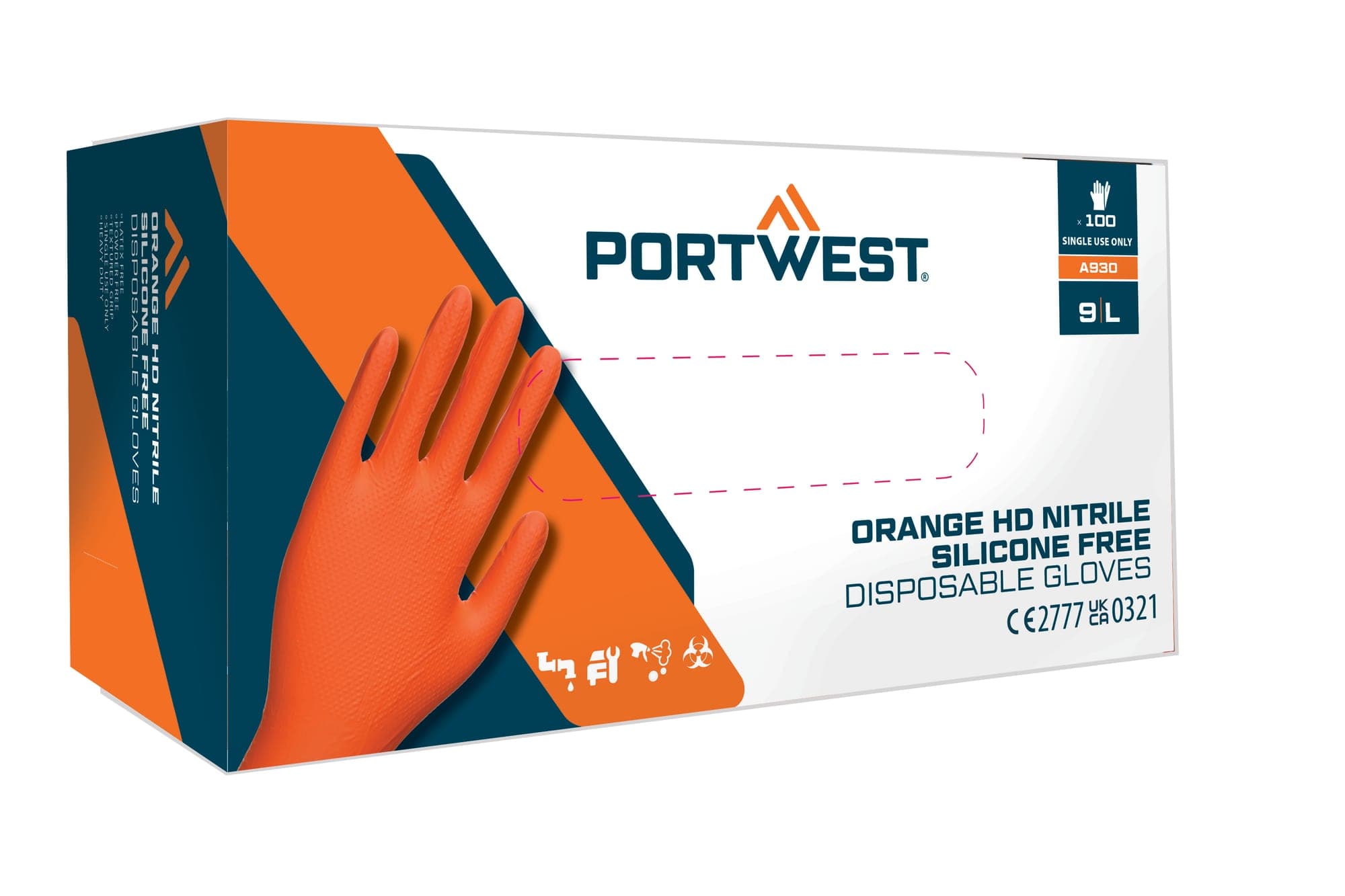 Disp 7 mil Disposable Glove (Pk100) in Black