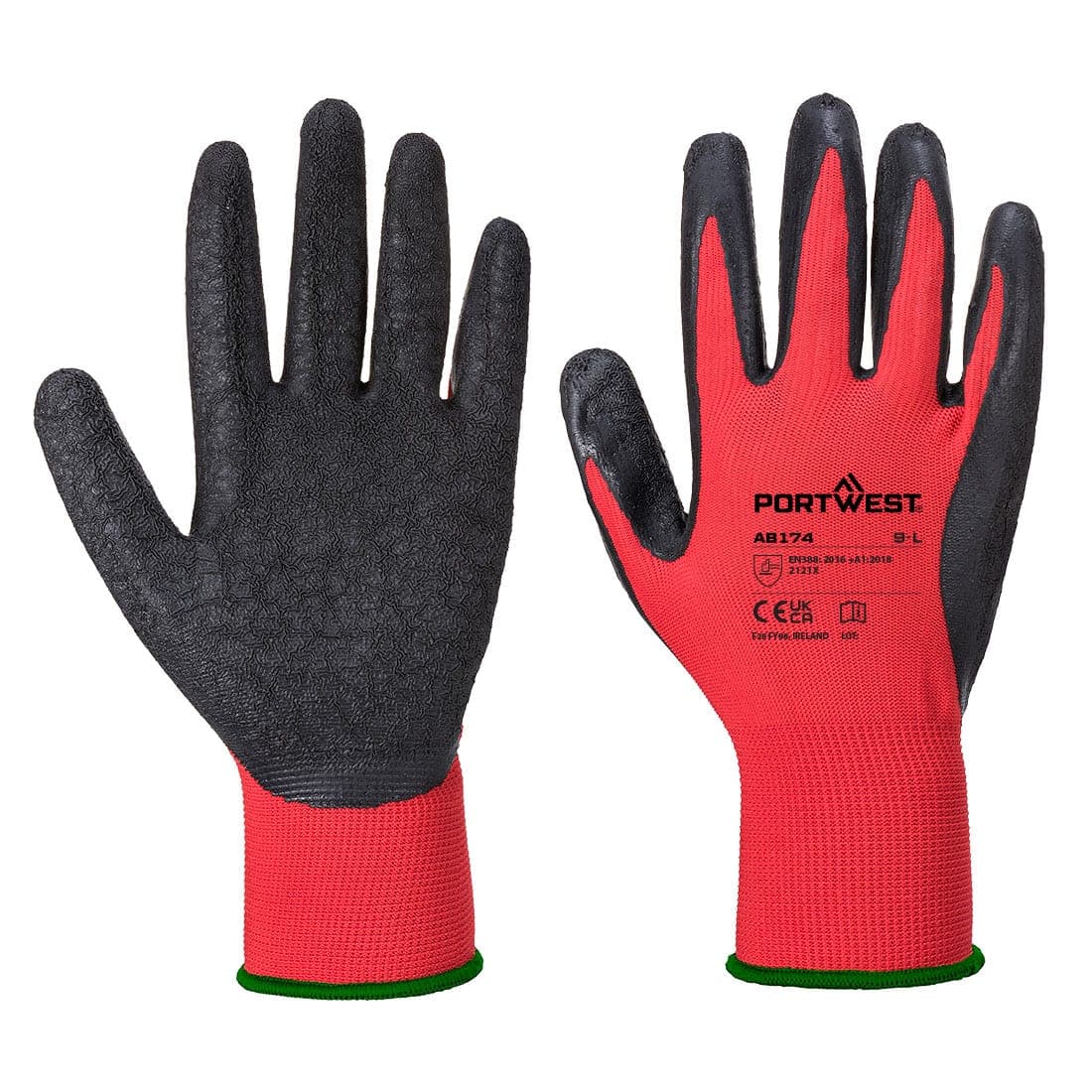 Grip 13 Latex Crinkle Essential Multipack (Pk12) in Red/Black