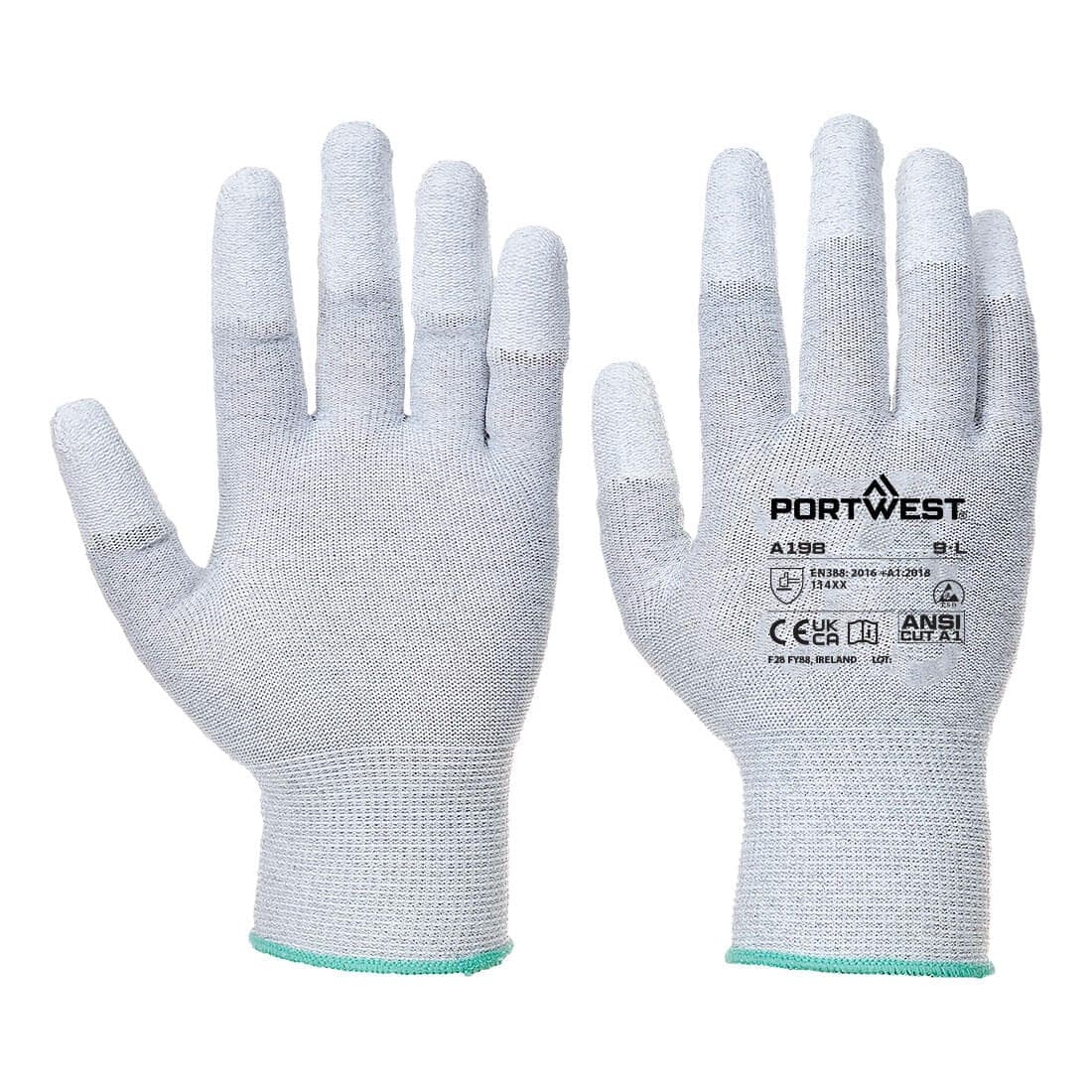 ESD 13 PU Fingertip Essential Multipack (Pk12) in Grey