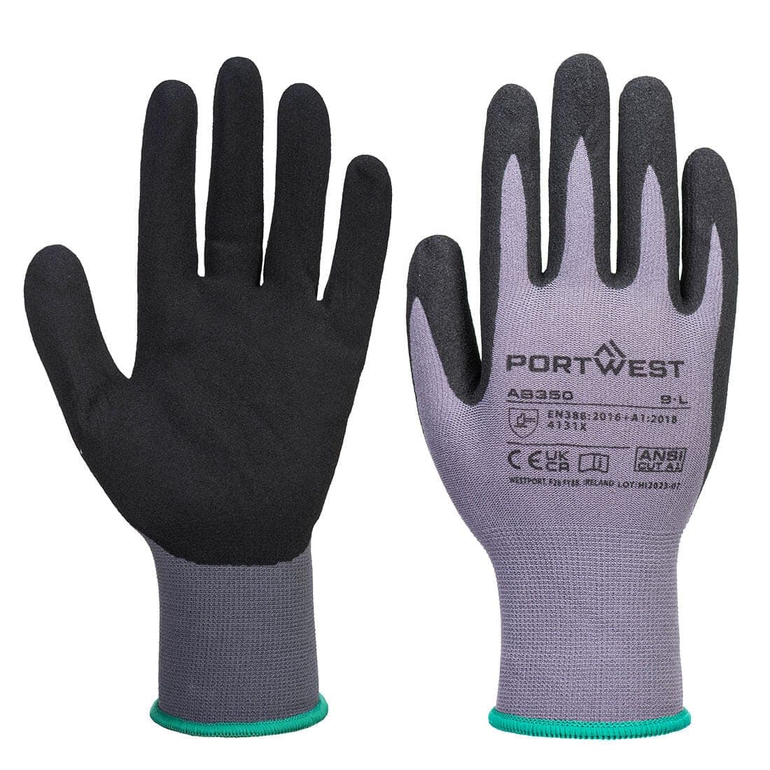 Grip 15 Nitrile Sandy Essential Multipack (Pk12) in Grey/Black