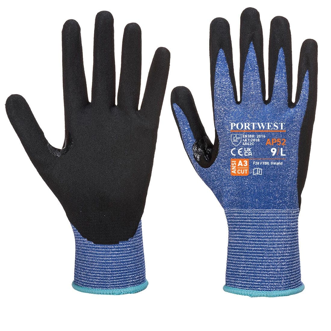 Cut C13 Dexti Ultra Nitrile Glove in Blue/Black