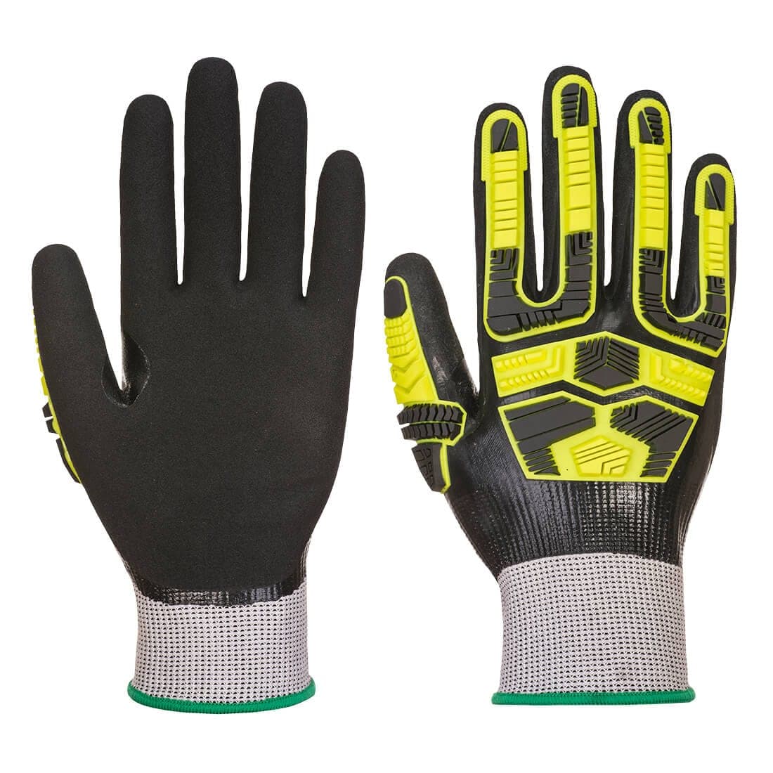 Impact D18 Nitrile Sandy TPR Waterproof Glove in Grey/Black