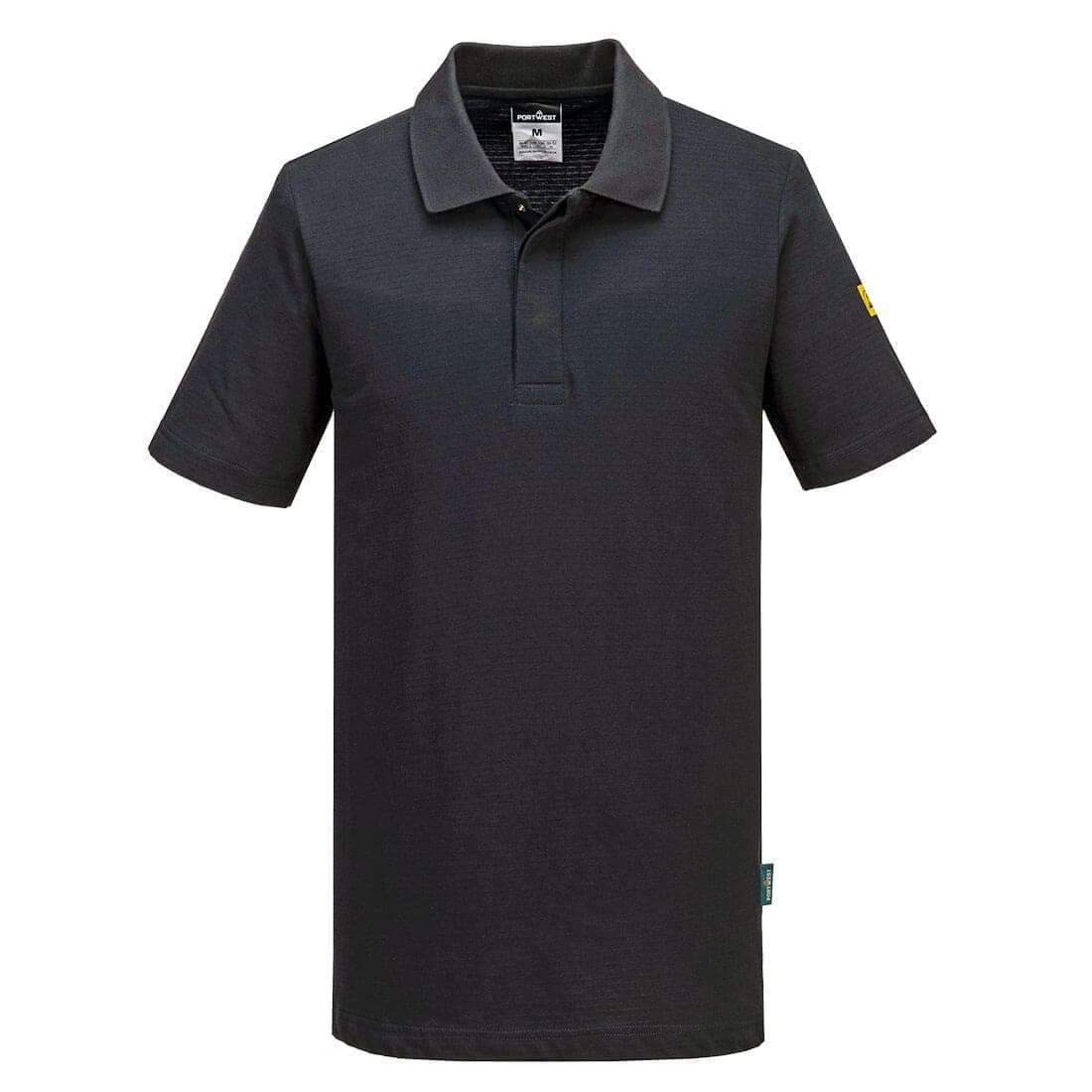 Anti-Static ESD Polo Shirt S/S in Black