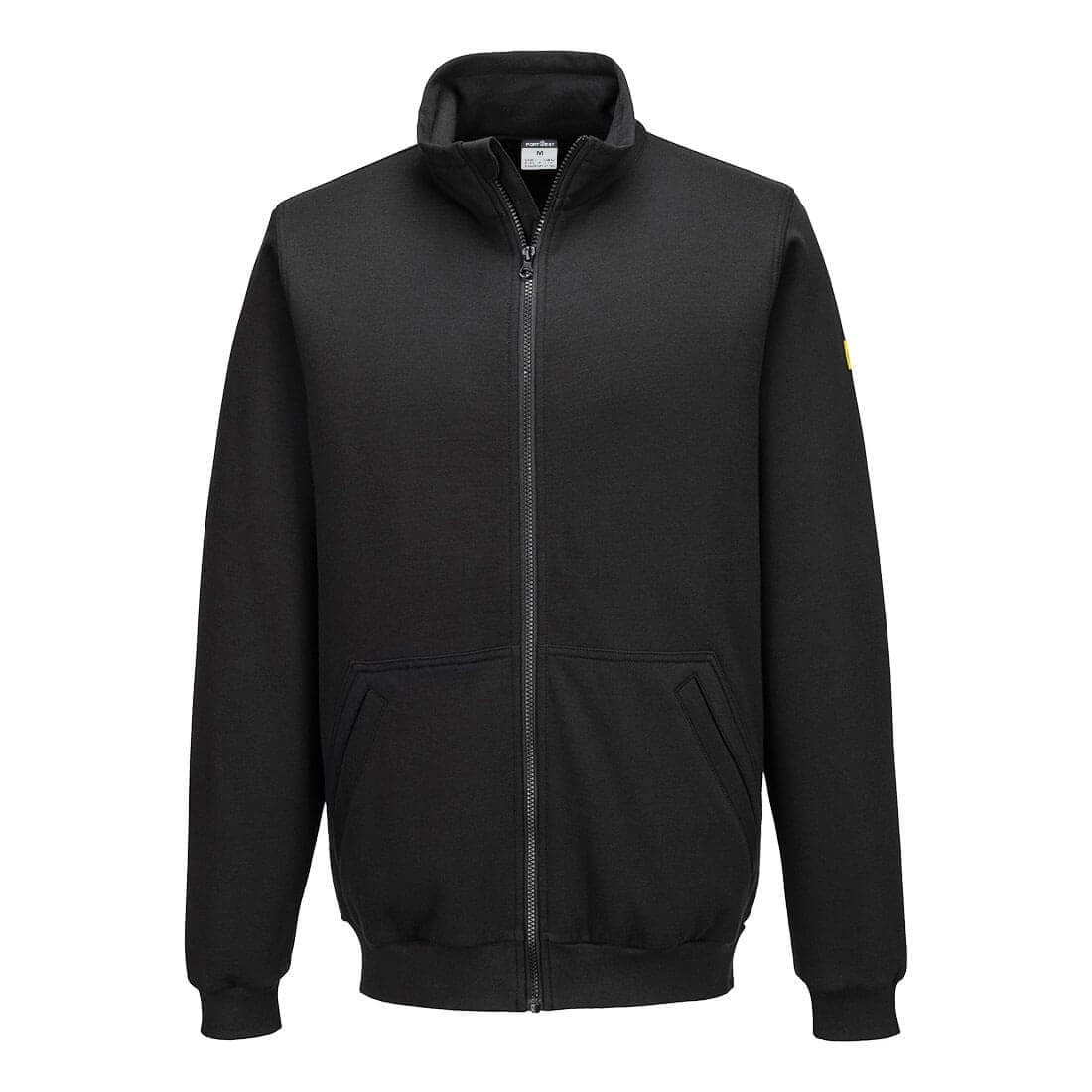 Anti-Static ESD Zip Sweatshirt in Black