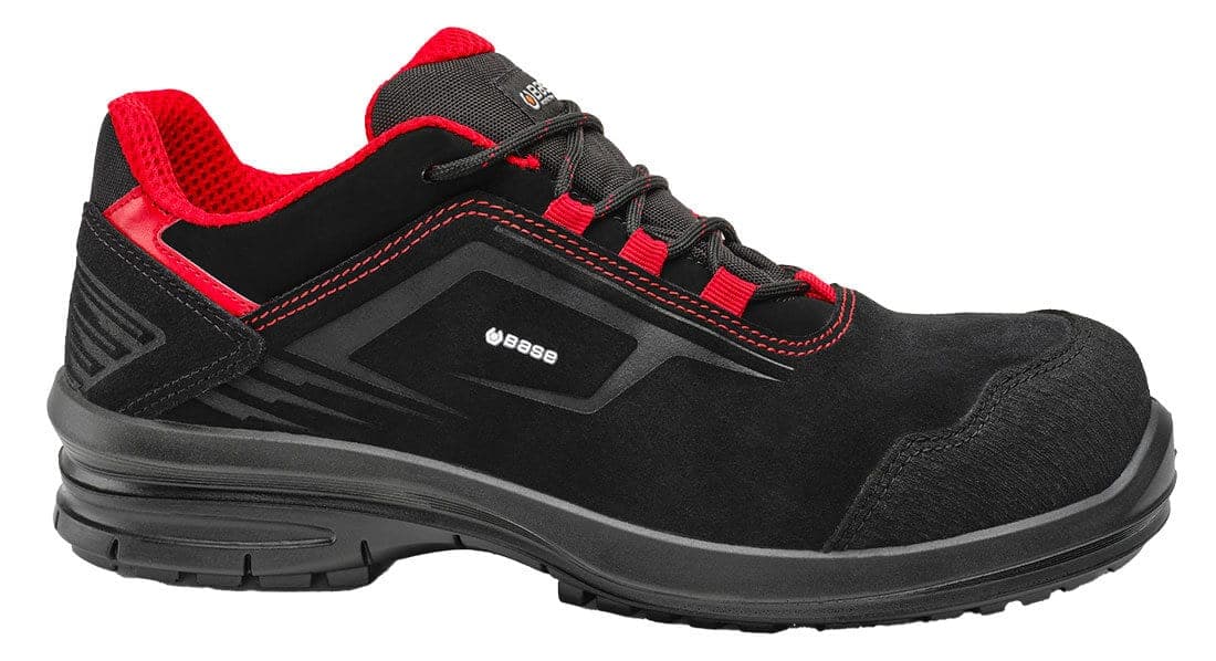 Dione Shoe S3L FO SR in Black/Red