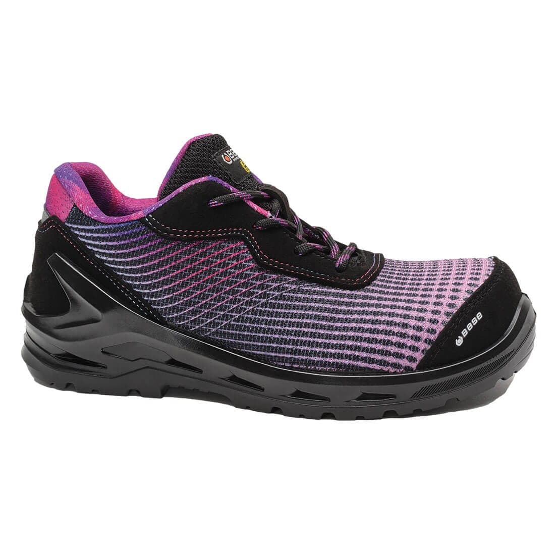 Arya Shoe S1P ESD SRC in Black/Fuchsia