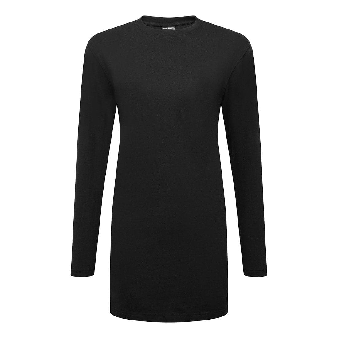 Women's Cotton Modesty T-Shirt L/S in Black