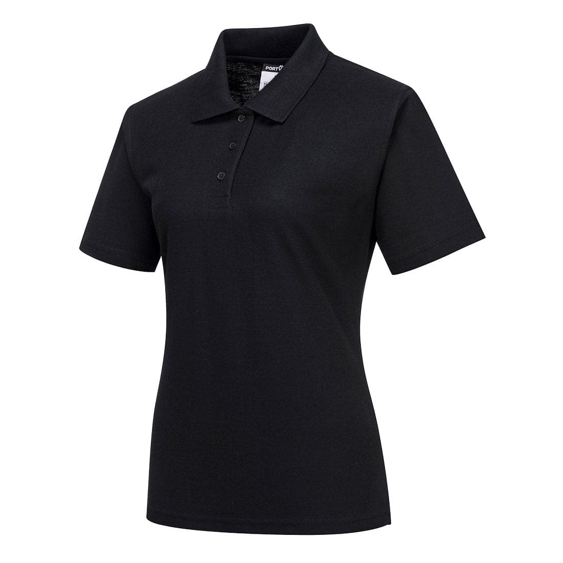 Naples Women's Polo Shirt S/S in Black
