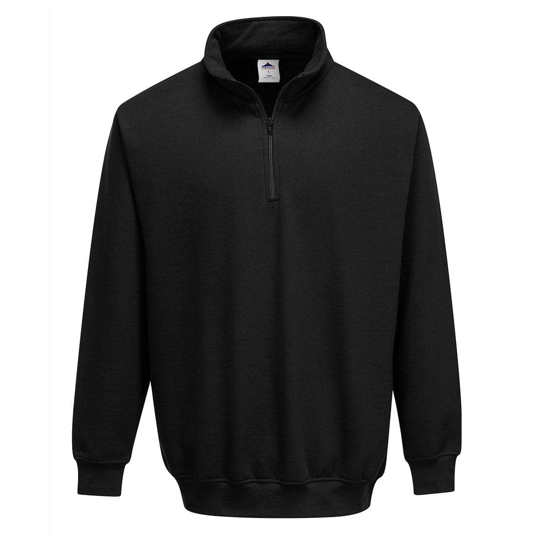 Sorrento 1/4 Zip Neck Sweatshirt in Black