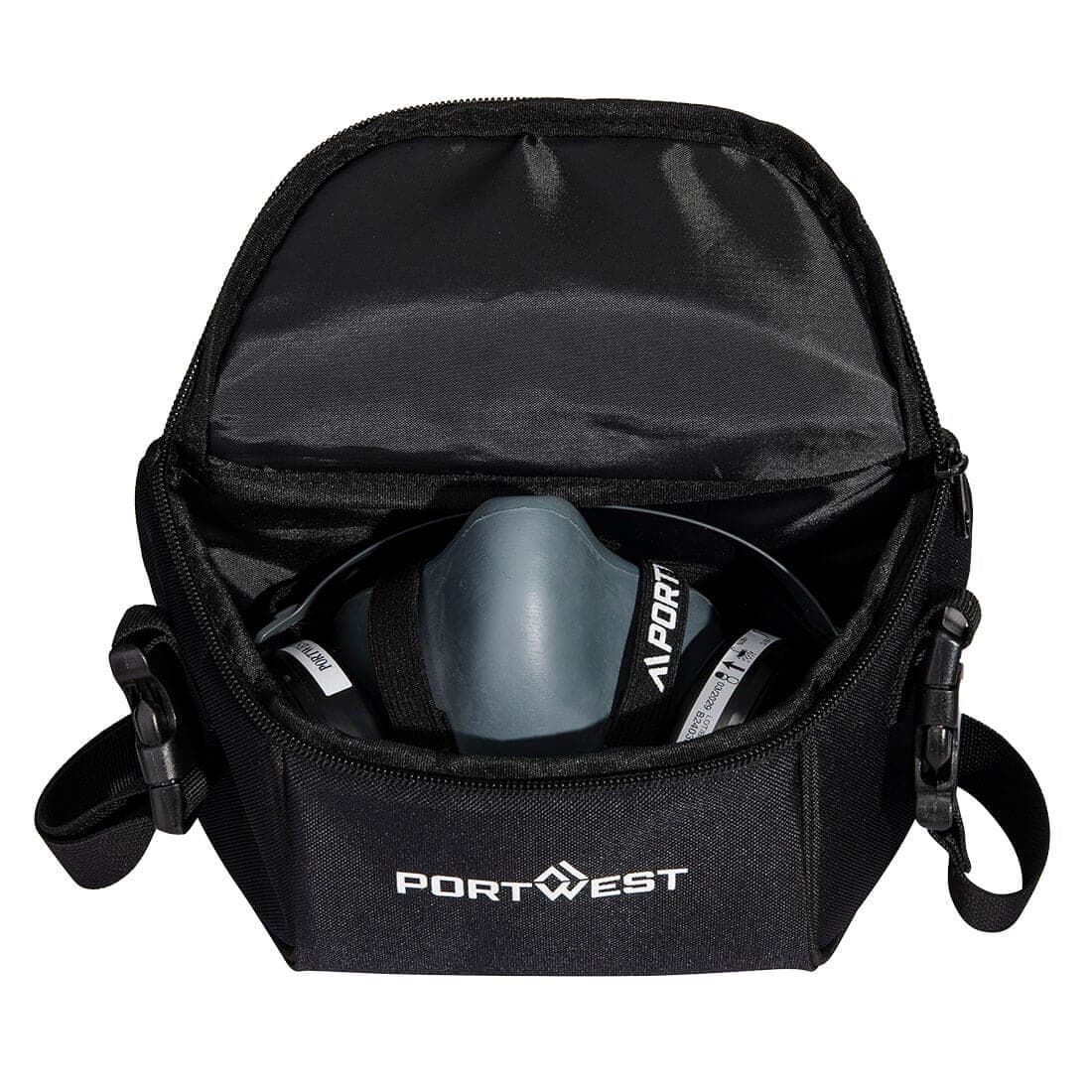 Half Mask Storage Bag in Black