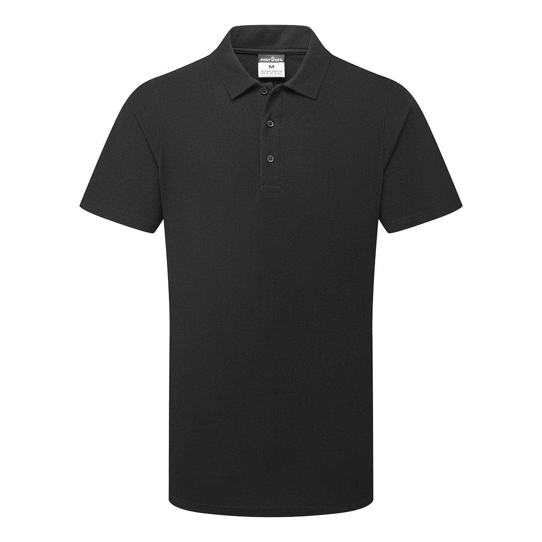 Mesh Air Pro Polo Shirt S/S in Black