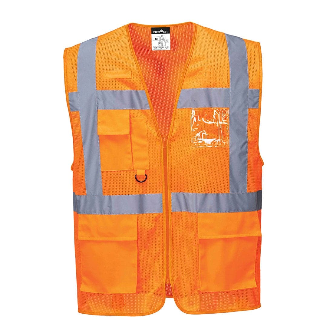 Athens Hi-Vis Mesh Executive Vest in Orange