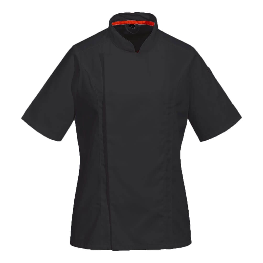 Chef's Women's Mesh Air Pro Jacket S/S in Black
