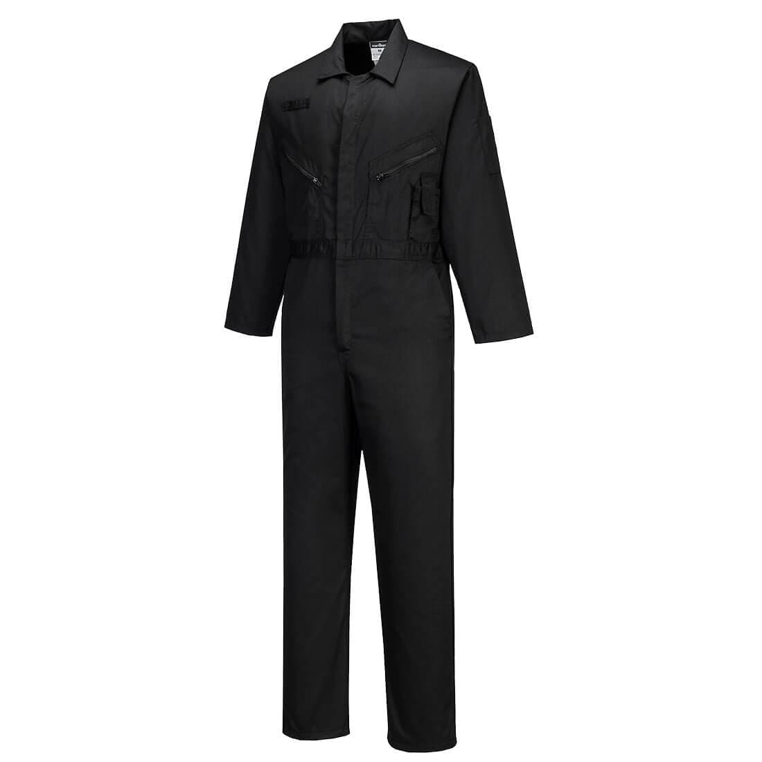 Liverpool Zip Coverall in Black