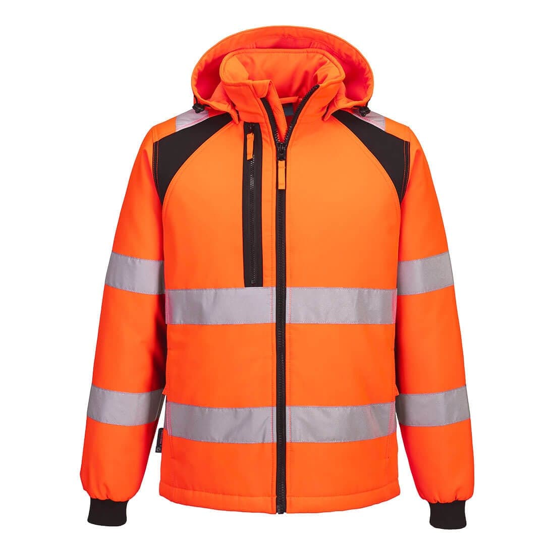 WX2 Eco Hi-Vis Padded Softshell (2L) in Orange/Black
