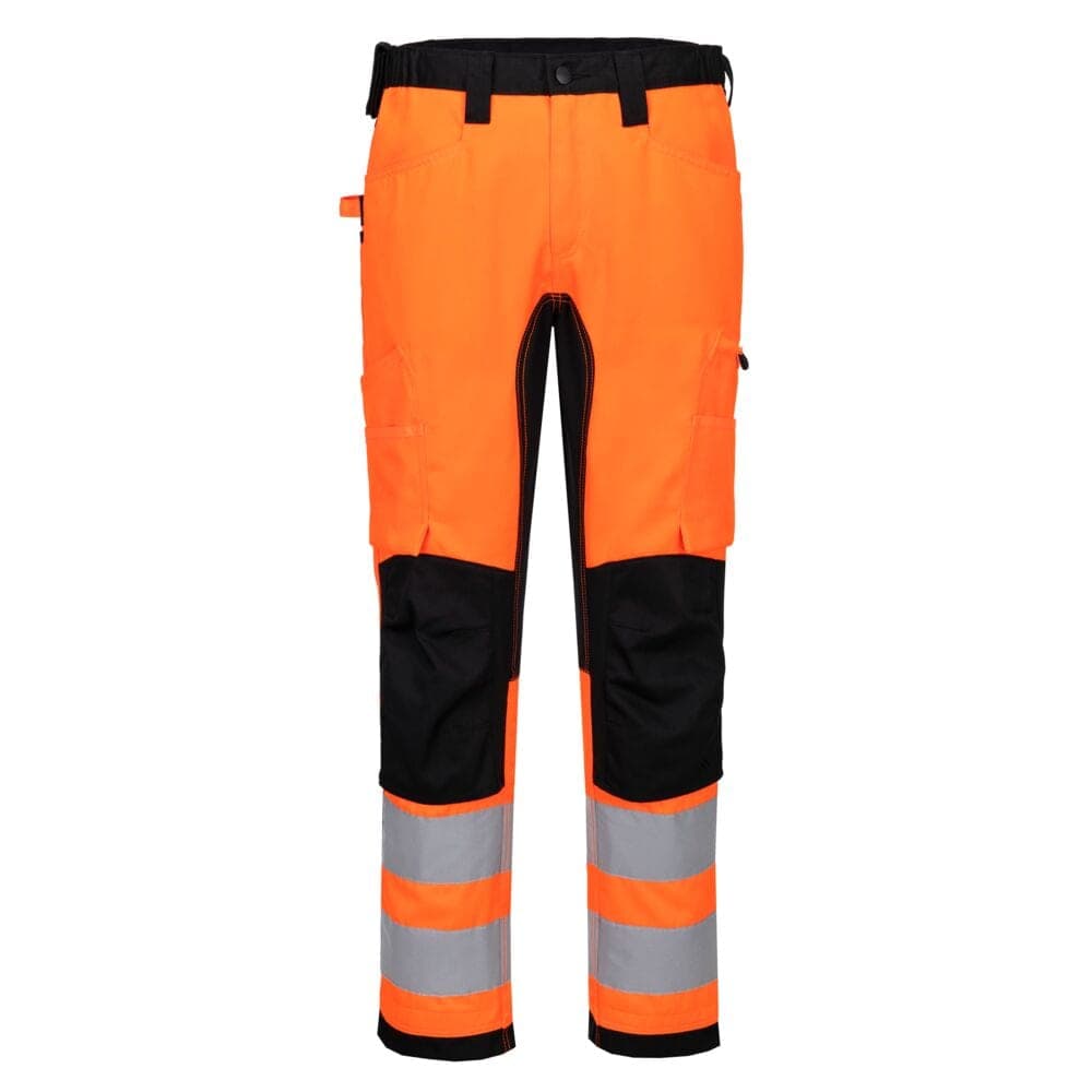 WX2 ECO Hi-Vis Stretch Trade Trouser in Orange/Black