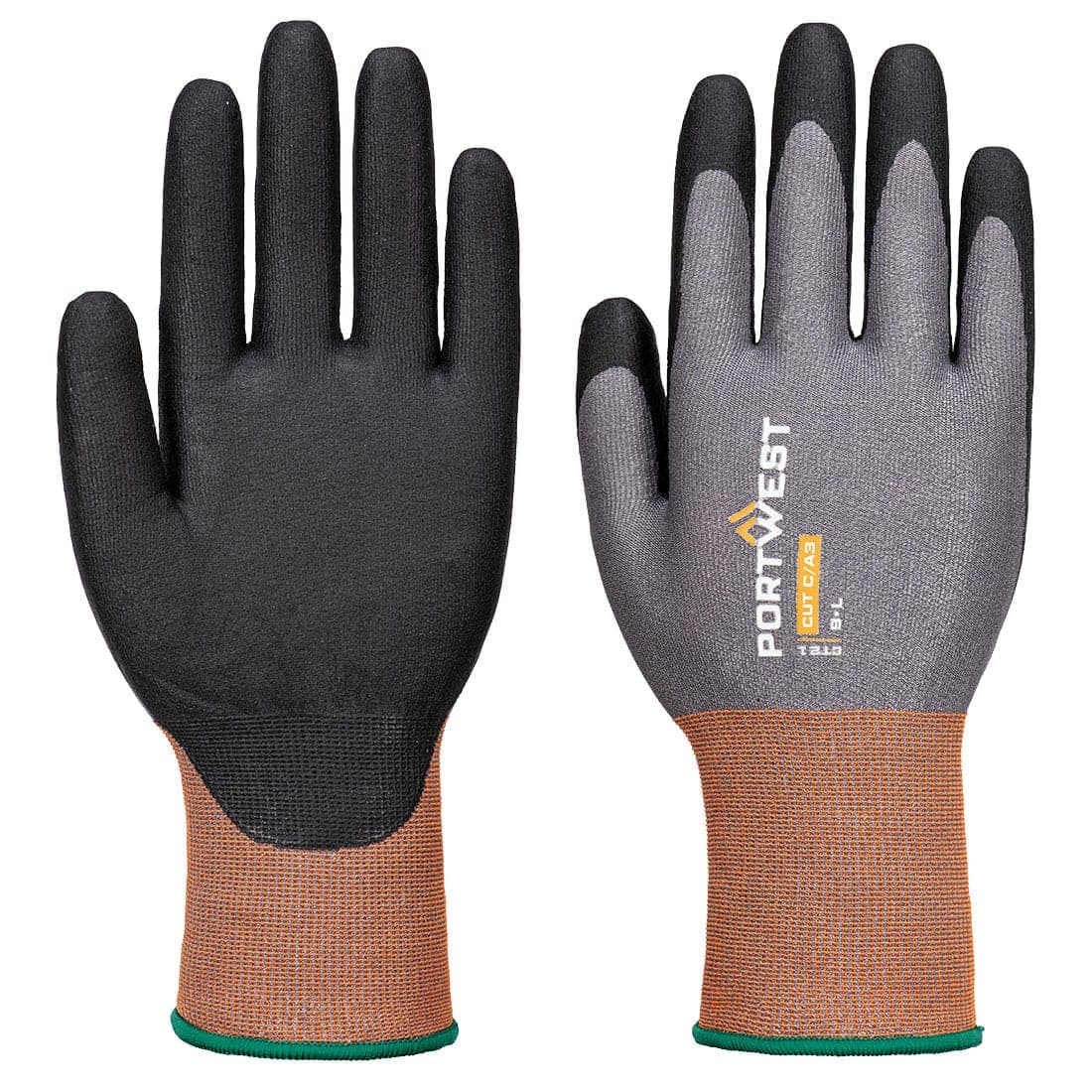 CT Cut C21 Nitrile Glove in Grey/Black