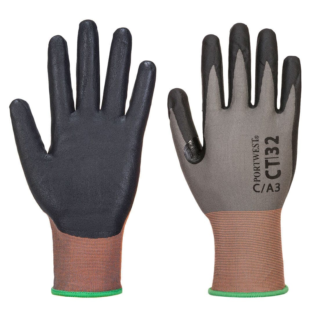 CT Cut C18 Nitrile Glove in Grey/Black