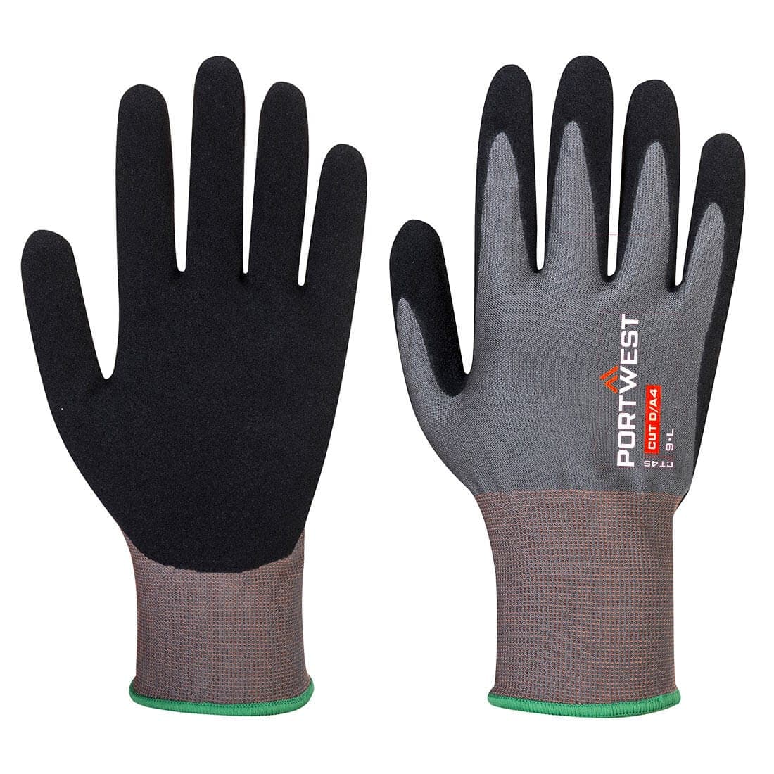 CT Cut D18 Nitrile Glove in Grey/Black