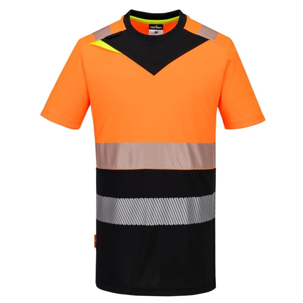 DX4 Hi-Vis Class 1 T-Shirt S/S in Orange/Black