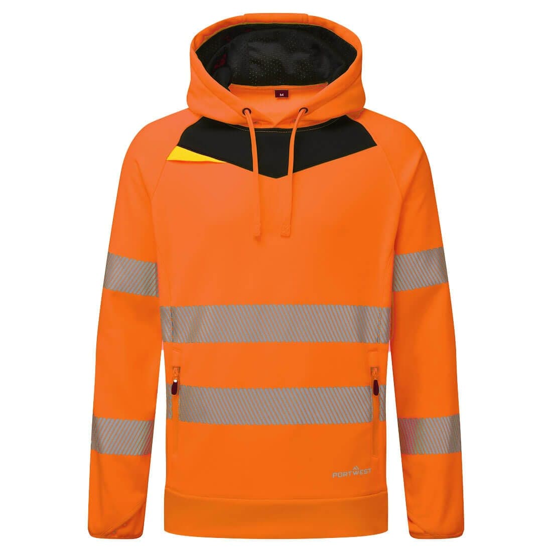 DX4 Hi-Vis Overhead Hoodie in Orange/Black