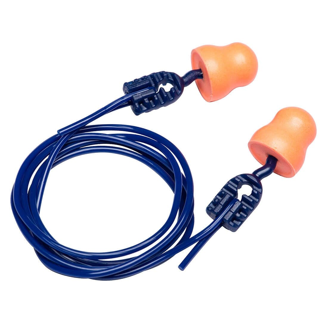Easy Fit PU Ear Plugs Corded (200 Pairs) in Orange