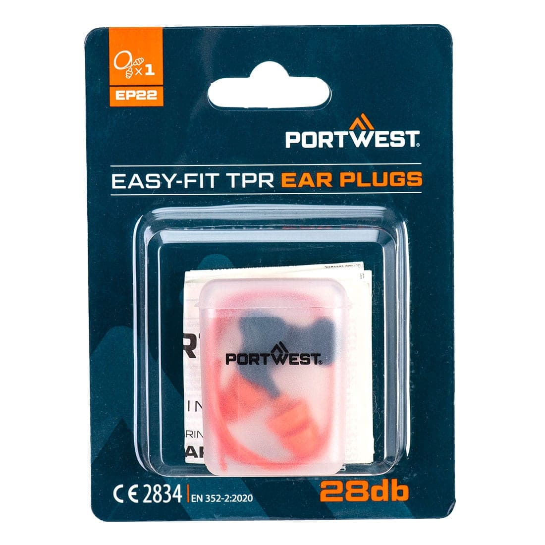 Easy Fit TPR Corded (1 Pair) in Orange