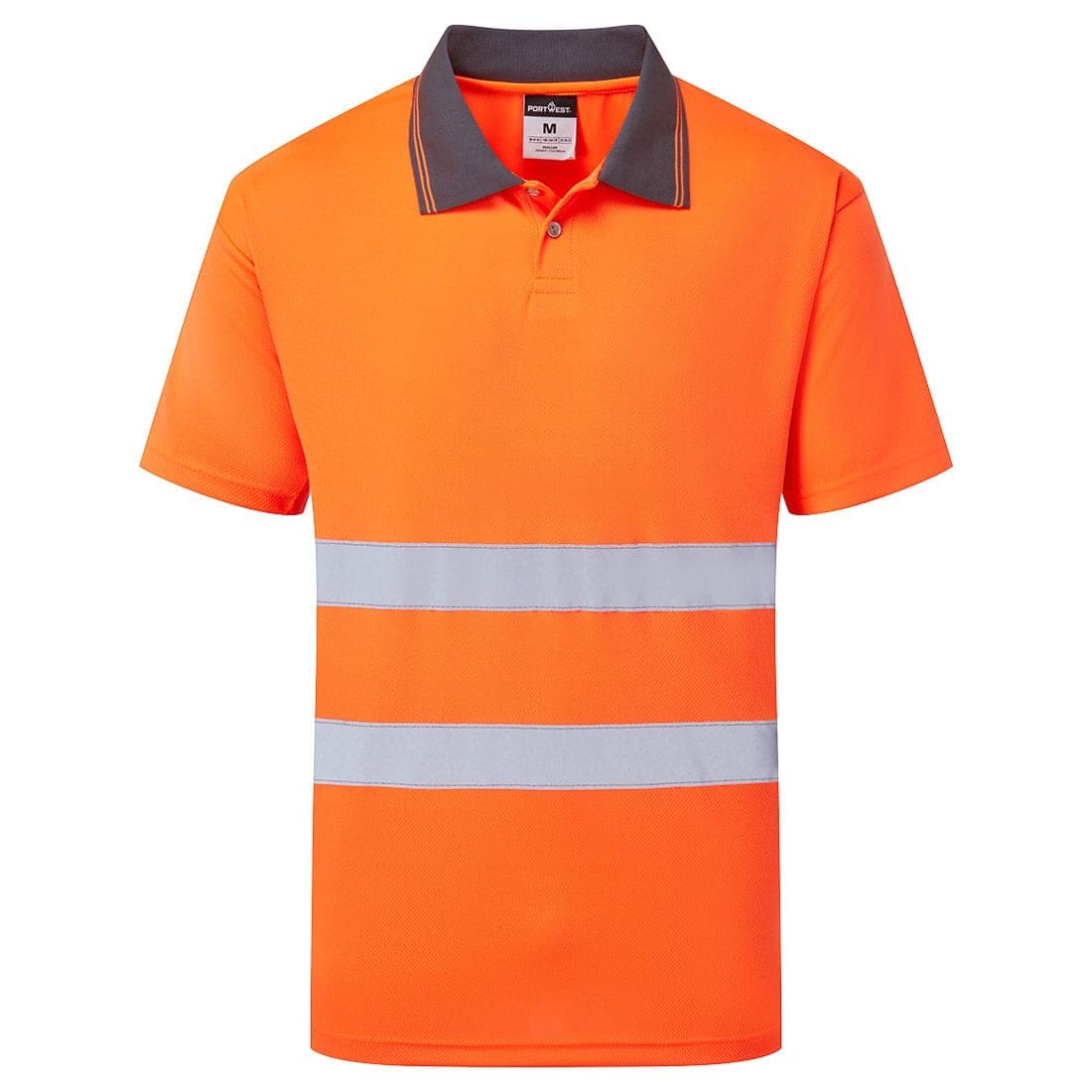 ES1 Essential Hi-Vis Polo Shirt S/S in Orange