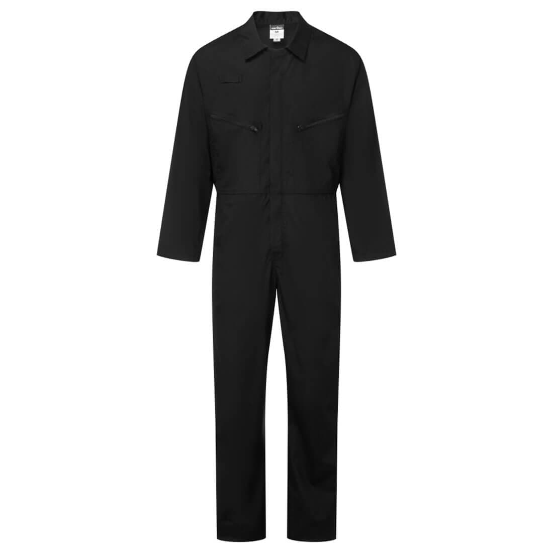 ES1 Essential Zip Boilersuit in Black